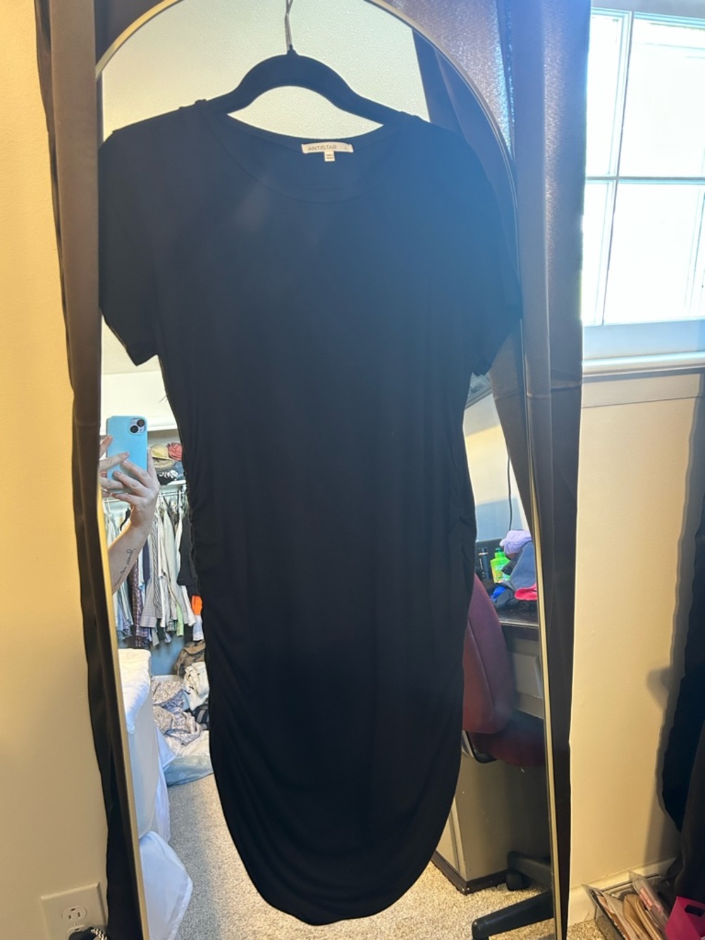 Black Short Sleeve Dress